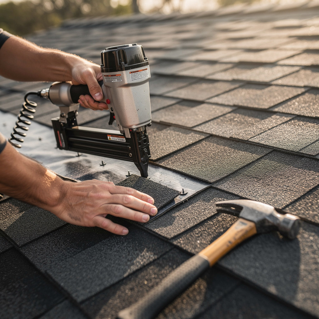 Nashville Roof Masters professional roof replacement installation with quality shingles and proper underlayment