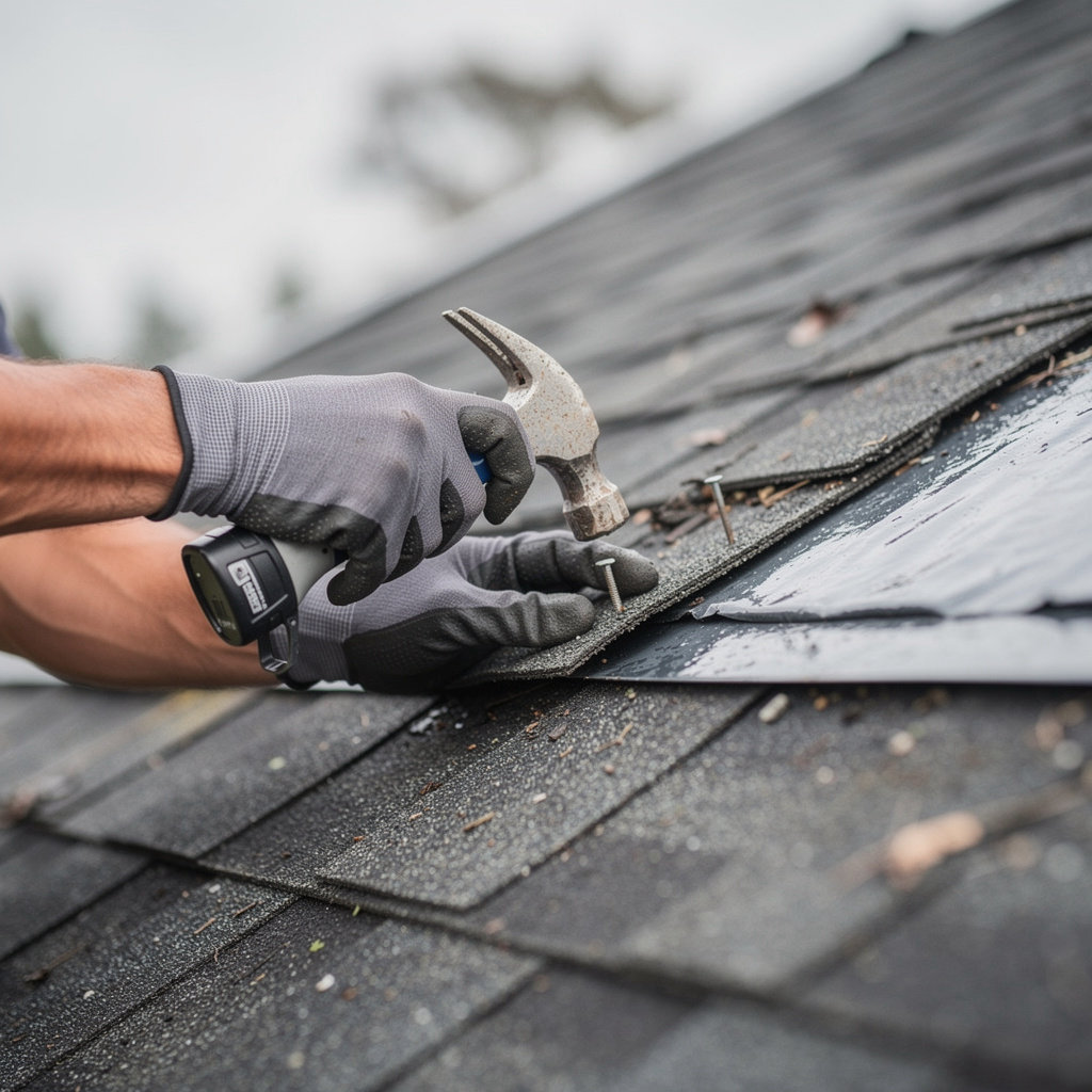 Nashville Roof Masters storm damage assessment - hail and wind damage inspection on residential roof