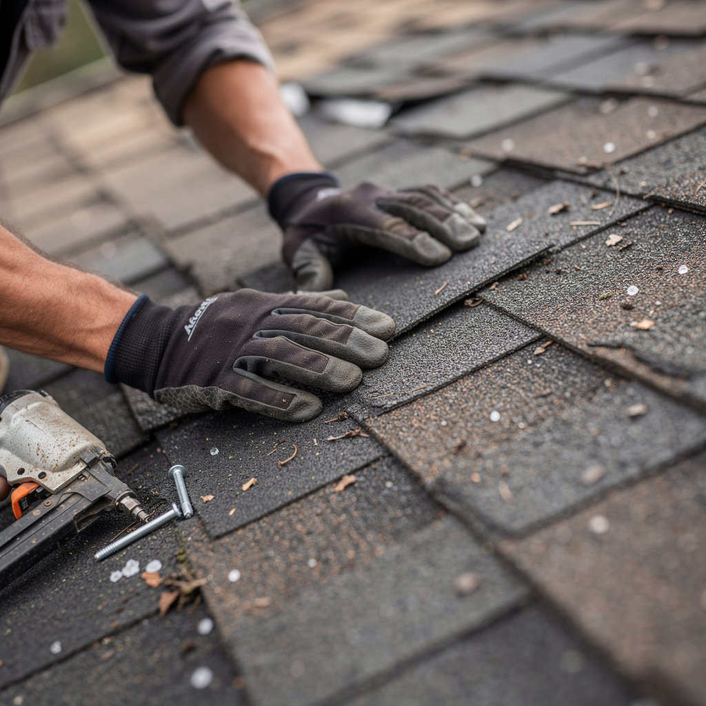 Nashville Roof Masters storm damage repair assessment on residential home